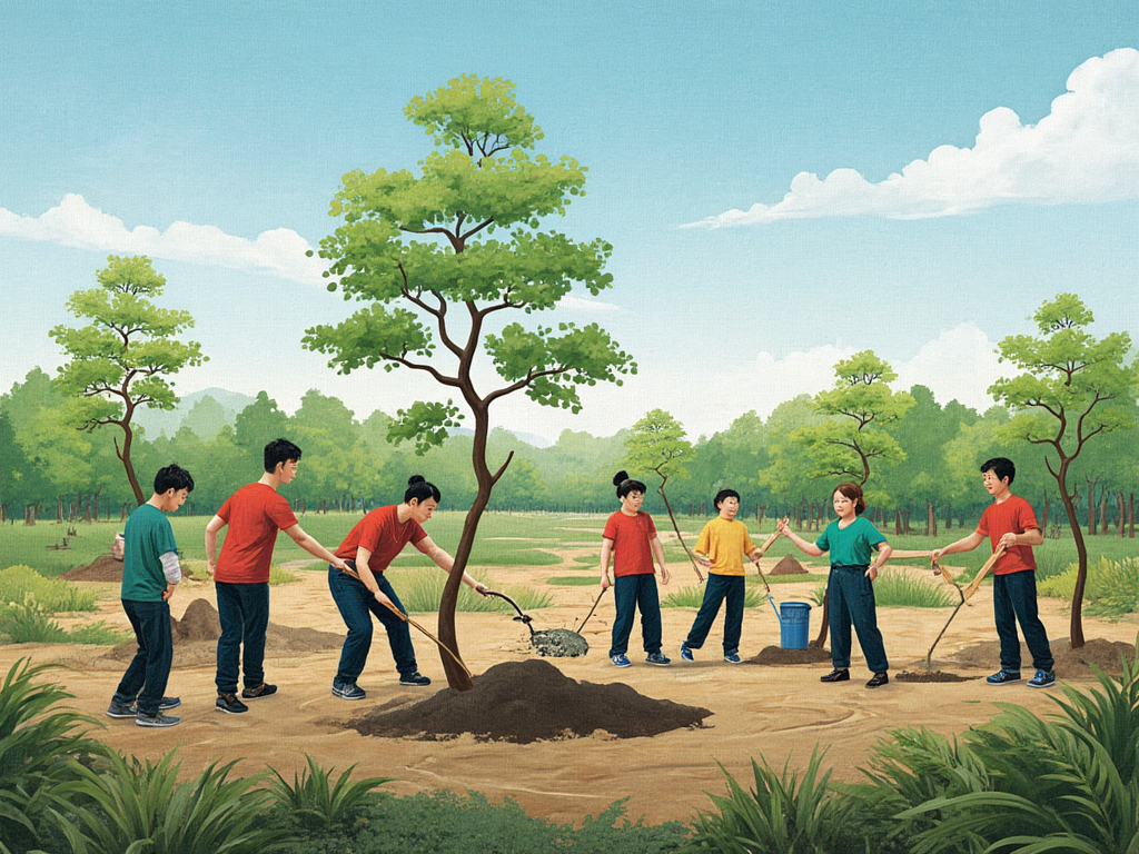 增綠就是增優(yōu)勢，植樹就是植未來